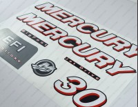 Mercury 30HP Four Stroke EFI 2006-2010 Set Outboard Decal Kit